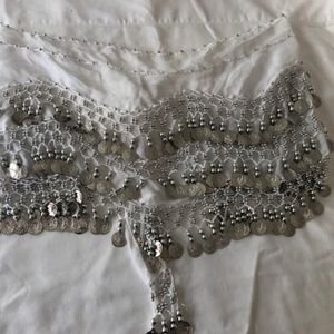 Beatiful white hip scarf